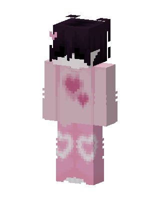 Heart Pajamas skin, 3D preview
