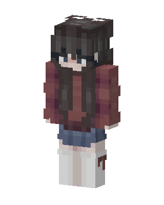 Brown Player Girl skin, 3D preview