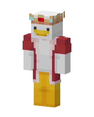 White Royal skin, 3D preview