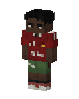 Red Jersey Kid skin, 3D preview