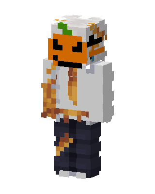 Pumpkin Hoodie skin, 3D preview