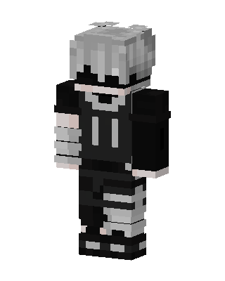 Black Ninja Boy skin, 3D preview