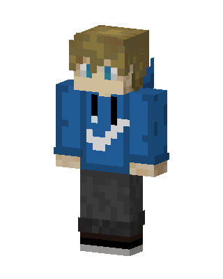 Blue Hoodie Boy Minecraft skin