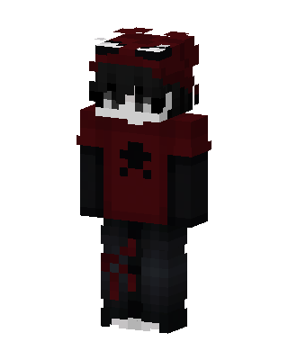 Crimson Hoodie skin, 3D preview