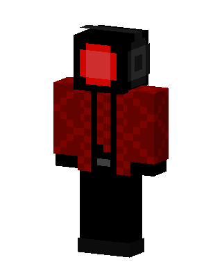 Red Eye Hoodie skin, 3D preview