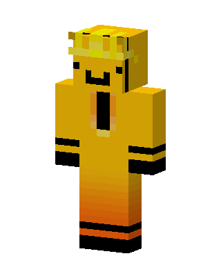 Golden Crown Smiley skin, 3D preview