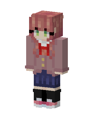 Sayori skin, 3D preview