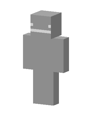 Gray Grin skin, 3D preview