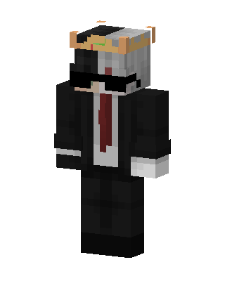 Black Suit Boy skin, 3D preview