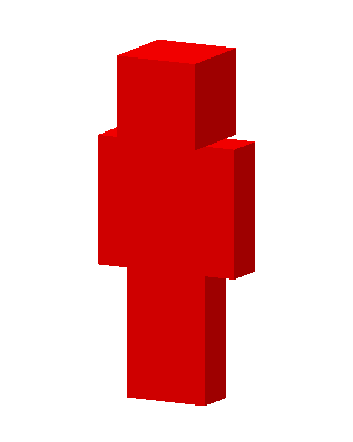 Solid Red skin, 3D preview