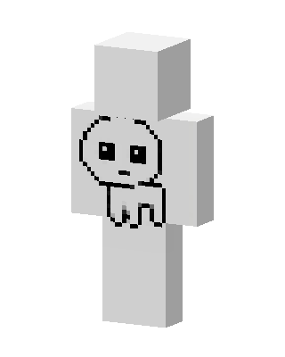 White Mob skin, 3D preview