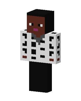 White Player Boy skin, 3D preview