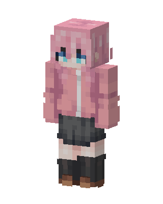 Pink Hoodie Girl Minecraft skin
