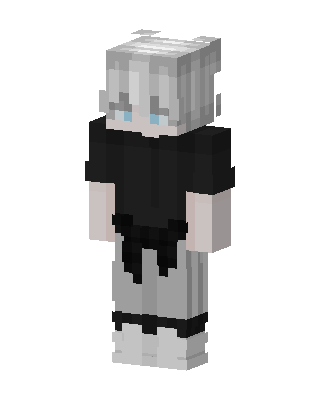 Silver Haired Boy skin, 3D preview