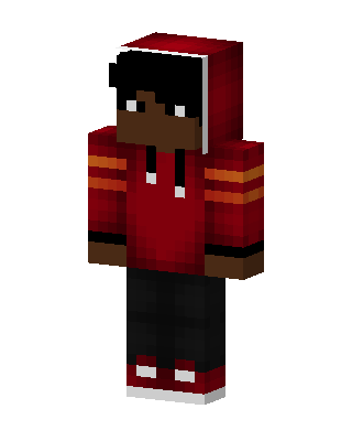 Red Hoodie Kid Minecraft skin