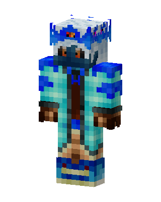 Blue Hero Boy skin, 3D preview