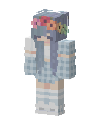 Flower Crown Girl Minecraft skin