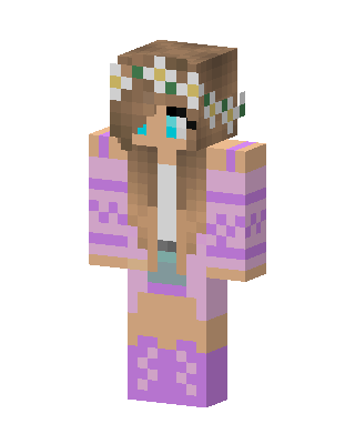 Daisy Boho Girl skin, 3D preview