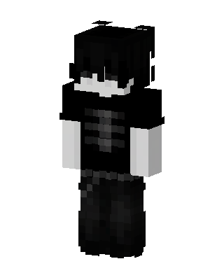 Black Villain Boy skin, 3D preview