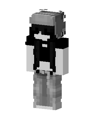Monochrome Hoodie Minecraft skin
