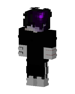 Black Glowing Villain skin, 3D preview