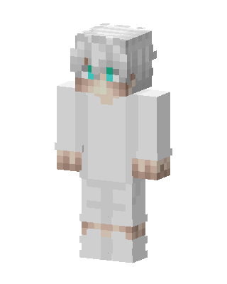 White Haired Boy skin, 3D preview