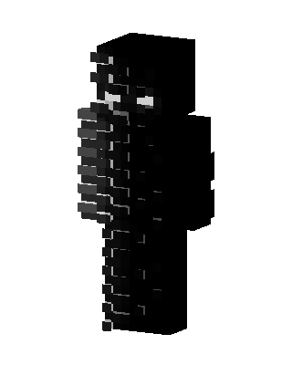Black Villain Boy skin, 3D preview