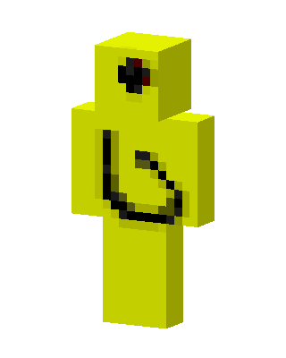 Yellow Wire Creature skin, 3D preview