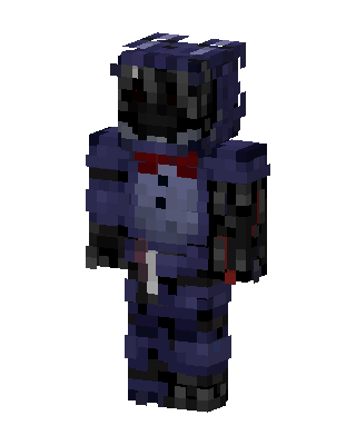 Withered Bonnie skin, 3D preview