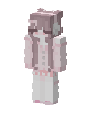 Pink Cozy Girl skin, 3D preview