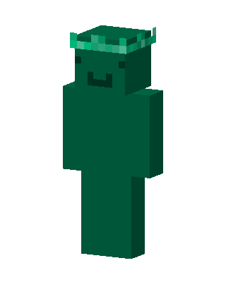 Green Blob skin, 3D preview