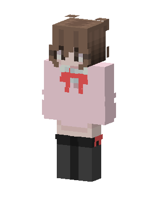 Pink Sweater Girl skin, 3D preview