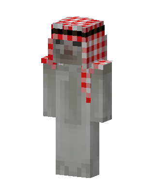 White Player Boy skin, 3D preview