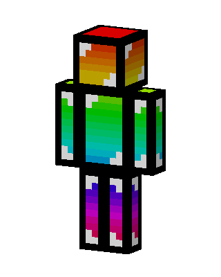 Rainbow Gradient Minecraft skin
