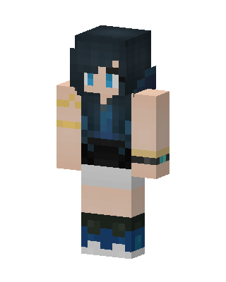 Midnight Girl skin, 3D preview