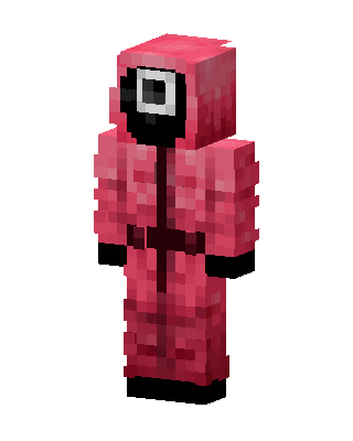 Squid Game Guard skin, 3D preview