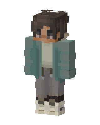 Teal Jacket Boy Minecraft skin