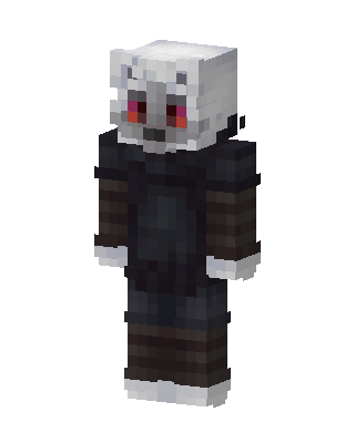 Black Villain Minecraft goth skin