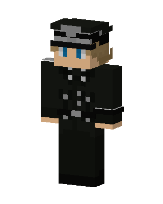 Black Uniform Officer Minecraft skin