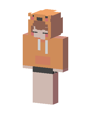 Tiger Hoodie Girl Minecraft skin