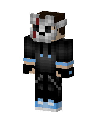 Masked Hoodie Boy skin, 3D preview