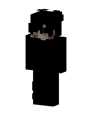 Black Mob Boy skin, 3D preview