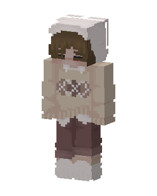 Cozy Bear Hoodie skin, 3D preview