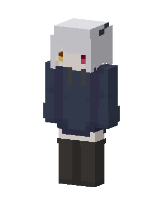 Silver Hoodie Girl Minecraft hoodie skin