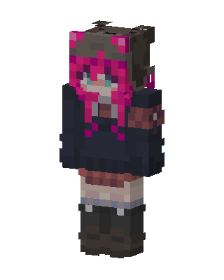 Pink Hair Girl Minecraft skin