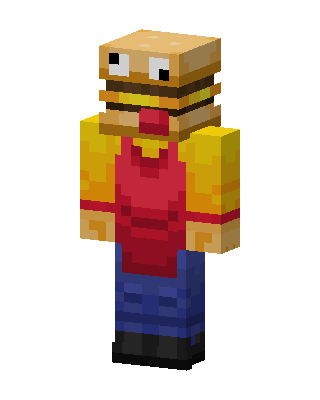 Burger Man Minecraft skin