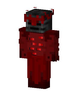 Red Glowing Villain skin, 3D preview