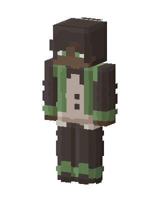 Mossy Hoodie skin, 3D preview