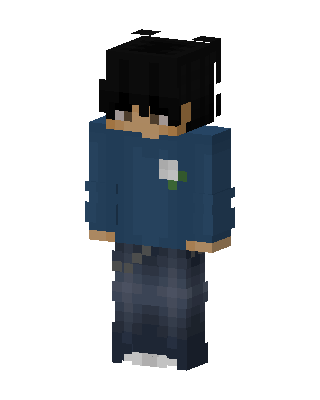 Blue Student Boy Minecraft blue skin