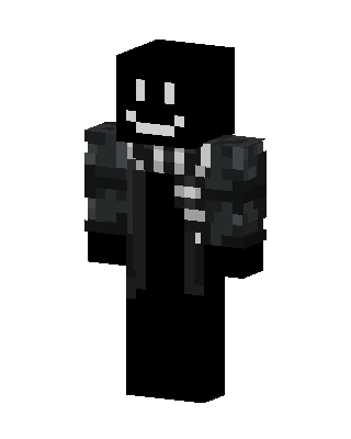 Black Villain Minecraft goth skin